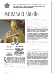 MURASAKI Shikibu, photo sous la propriété de 108 étoiles du Japon