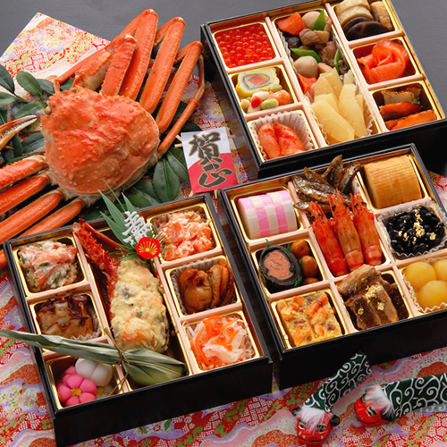 osechi ryôri dans sa jûbako