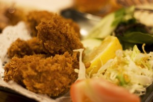 Huîtres panéées, spécialité d'Hiroshima et de Seto Huîtres panéées, spécialité d'Hiroshima et de Seto