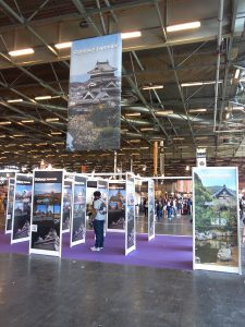 Expo photo sur les châteaux japonais à Japan Expo