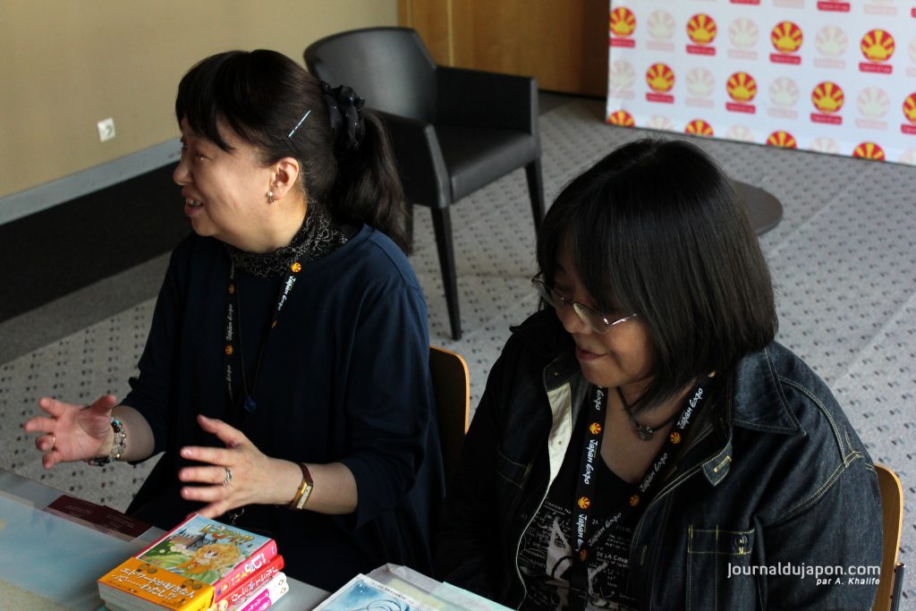 Yoko Hanabusa (à gauche) et Harumo Sanazaki (à droite)