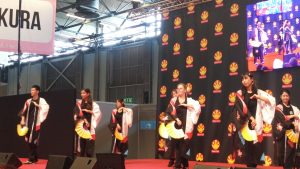 La troupe en pleine danse à Japan Expo 2016