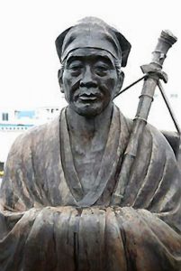 Statue en bronze de Basho