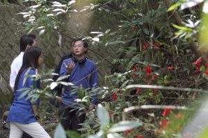 Kōji FUKADA sur le tournage de "Harmonium"