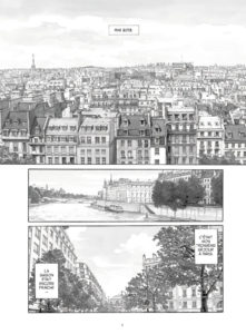 Les gardiens du Louvre de Jirô Taniguchi : vue de Paris