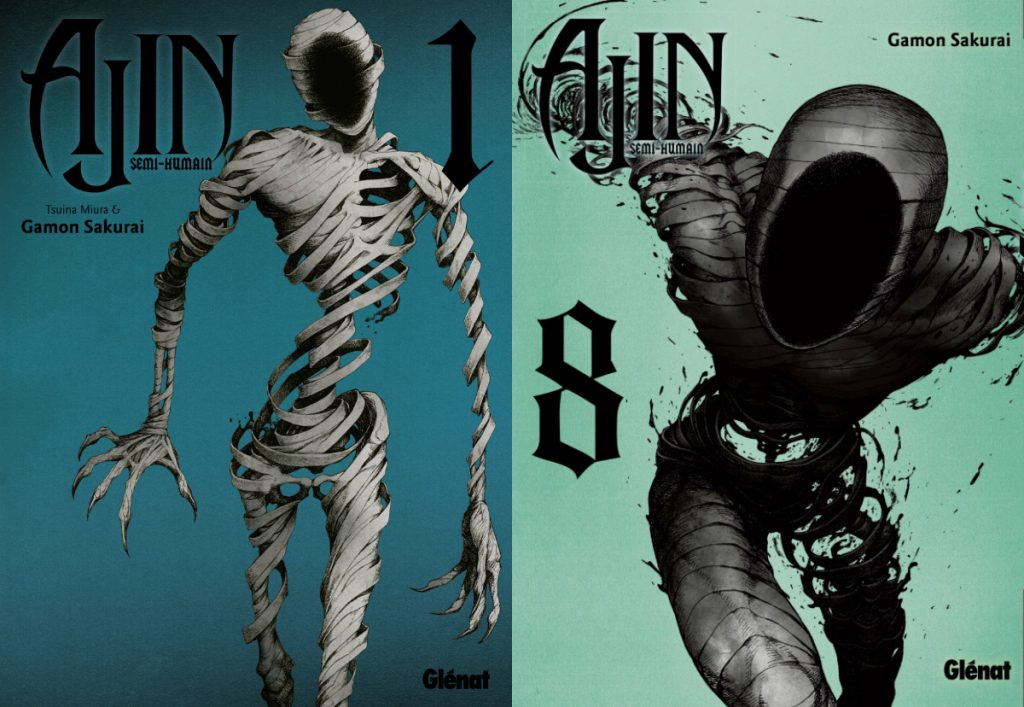Ajin volumes 1 et 8 Glénat