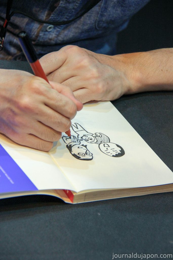 Jean-Paul Nishi dessine sa petite famille au SDL