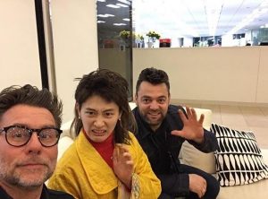 De gauche à droite - Christian Allex, KOM_I et Cédric Cheminaud