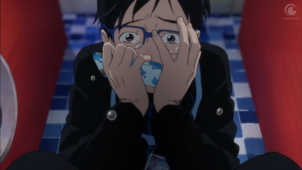 Yuri on Ice : Yuri Katsuki en pleine crise de nerfs Yuri on Ice : Yuri Katsuki en pleine crise de nerfs