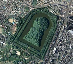 Daisen Kofun situé dans la préfecture d'Osaka