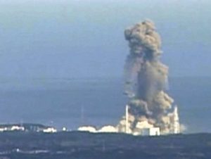 L'une des trois explosions du site de Fukushima