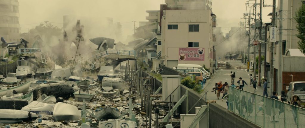 Une imagerie rappelant un Tsunami