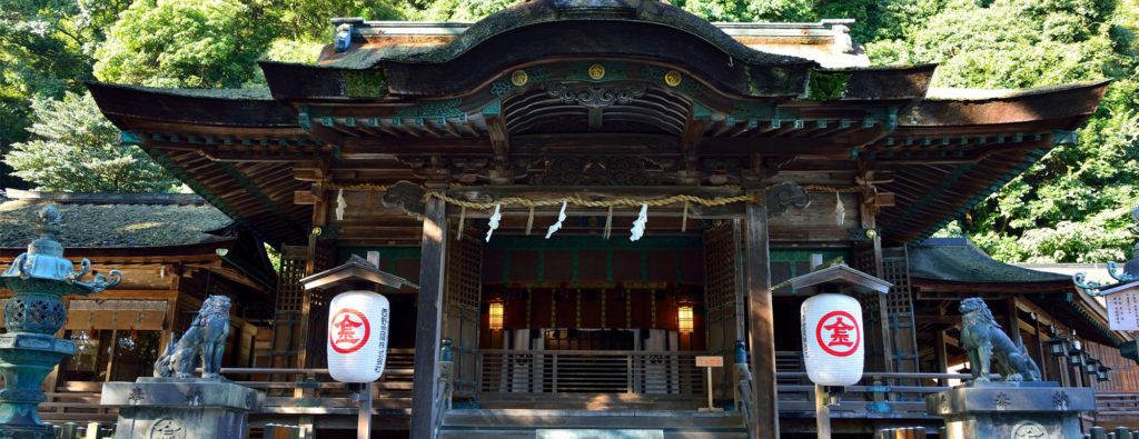 Komainu du Kotohira-gû à Kagawa dans le Shikoku
