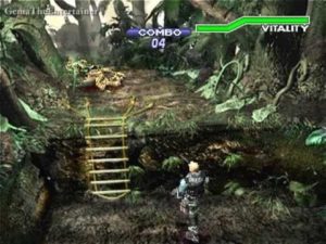 Capture d'écran de Dino Crisis 2.