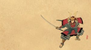 estampe samouraï