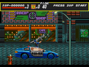 Streets of rage - La voiture de police bonus Streets of rage