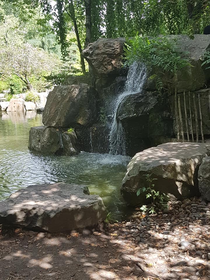Île de Versailles - relaxation à la cascade avec le clapotis de l'eau