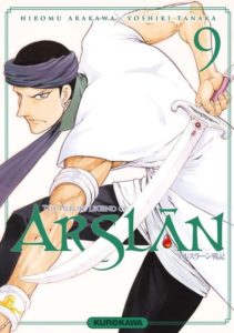 Couverture du tome 9 de The Legend of Arslan chez Kurokawa