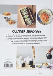 Cuisiner japonais : dos du livre