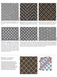 Le guide de la broderie sashiko : page intérieure, exemples de motifs sashiko
