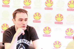 2e photo de Romain Lemaire lors de son interview à Japan Expo 2018