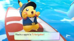 Capture de la TS navigation dans le jeu Pokémon Let's GO