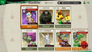Tableau des esprits - Super Smash Bros Ultimate - Nintendo ®2018
