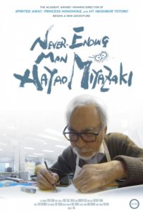 Affiche du documentaire Never Ending Man Hayao Miyazaki
