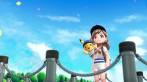 Contemplation dans le jeu Pokémon Let's GO