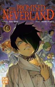 Couverture du tome 6 de The Promised Neverland chez Kazé Manga