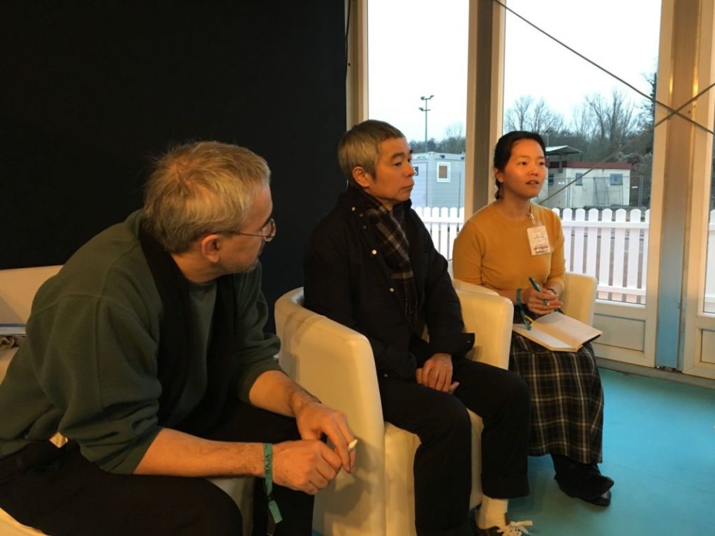 Taiyô Matsumoto Taiyô Matsumoto entouré de ses interprètes © Journal du Japon