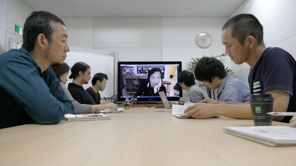 Visio-conférence entre Berkeley et Tokyo ©Tonko House 