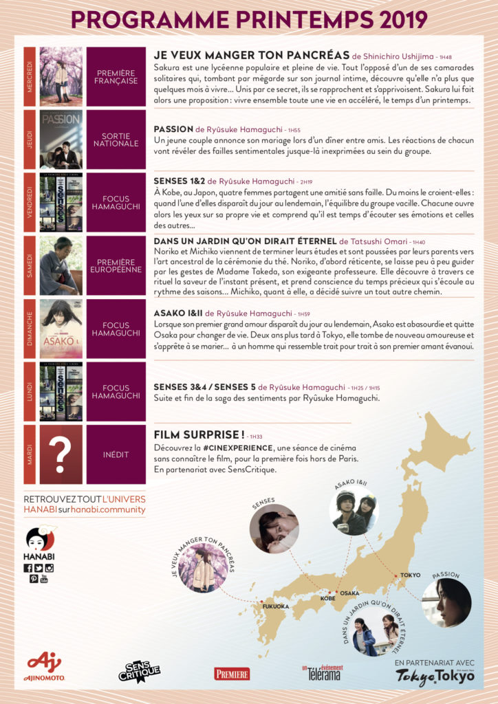 Les saisons des Hanabi programme