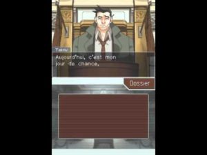 Ace Attorney gameplay procès témoignage Dick Tektiv