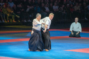 Démonstration d'aïkido au festival d'arts martiaux