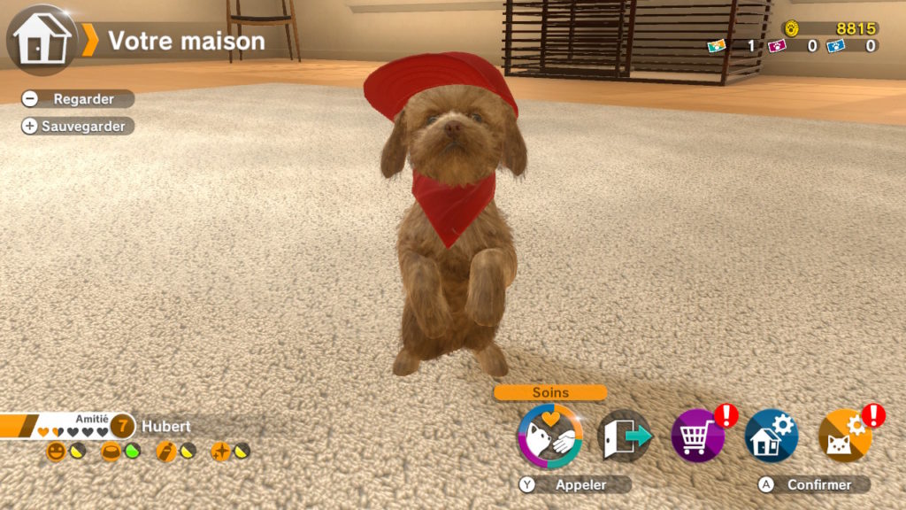 Interface de base de Little Friends