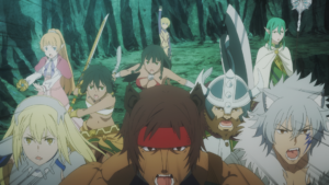 La Familia Loki et Outtar dans le film DanMachi - Arrow of the Orion