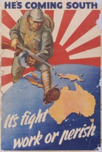 Affiche de propagande pour la bataille pour l'Australie