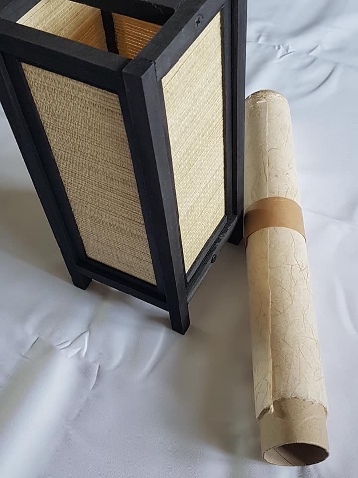 DIY lampe à pied japonaise en papier washi 1