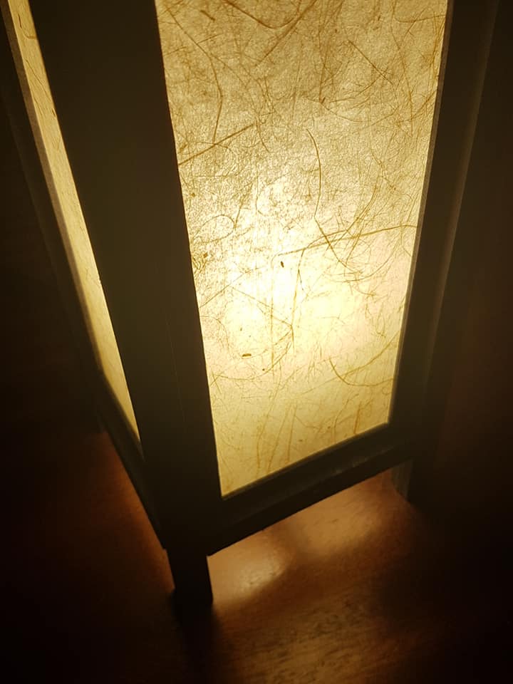 DIY lampe à pied japonaise en papier washi 7