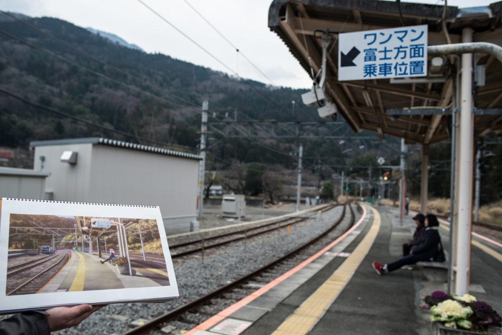 Les rues du village, reprises dans la série.