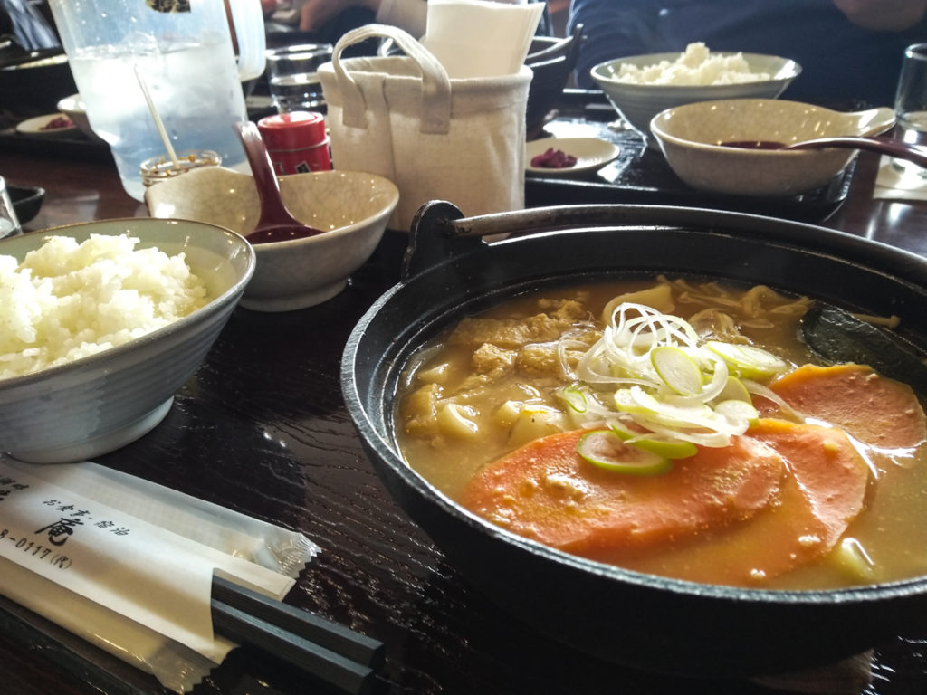 Nabe aux nouilles Hôtô. Crédits photo : Pascal Voglimacci ©journaldujapon.com – Tous droits réservés.