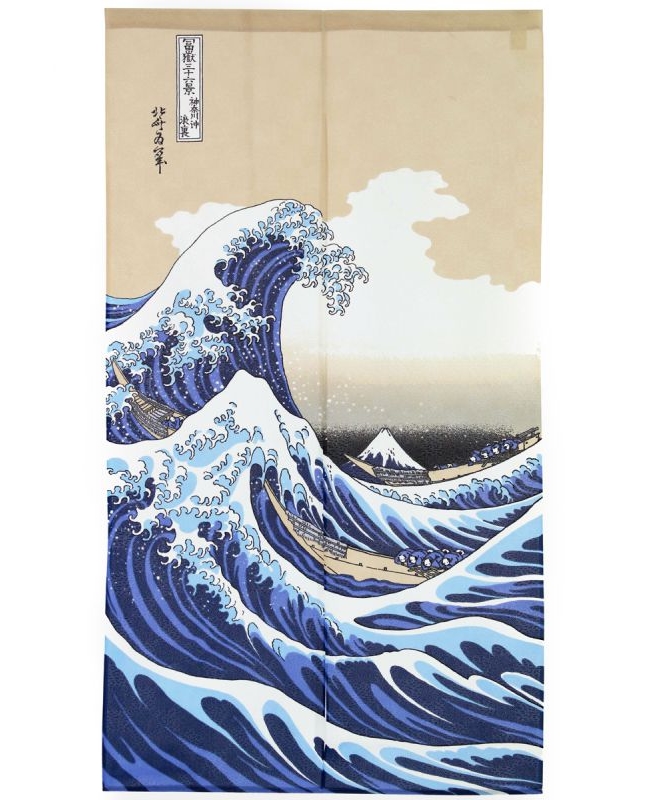 Noren Grande Vague de Kanagawa