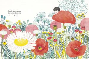 extrait de Sur le nez du chiot, une sauterelle ...