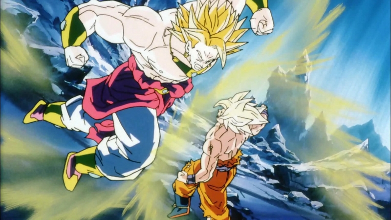 Broly contre Goku dans Dragon Ball Z