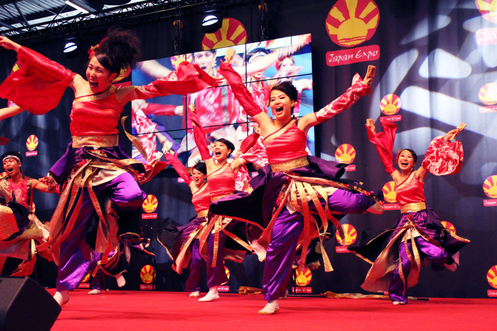 Photo prise lors du rassemblement européen de yosakoi de 2018 à Japan Expo