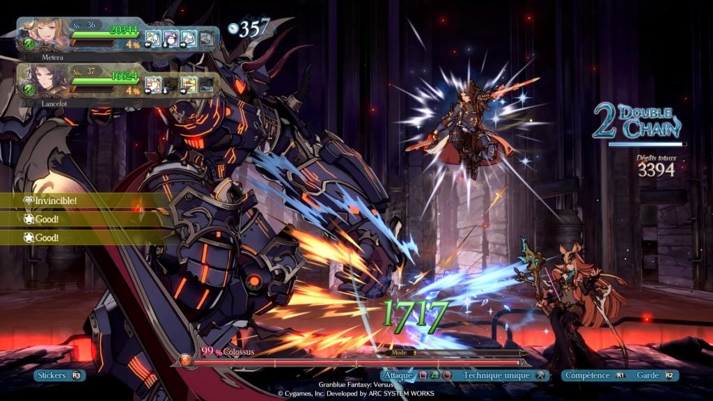 Granblue Fantasy Versus, ee combat contre Colossus