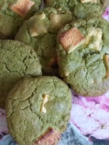 cookies matcha-chocolat blanc : photo d'Alice MONARD