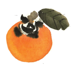 kaki peint par Morgane Boullier, extrait du livre Quelque chose du Japon d'Angelo Di Genova, éditions Nanika