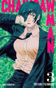 Couverture du tome 3 de Chainsaw Man chez kaze manga